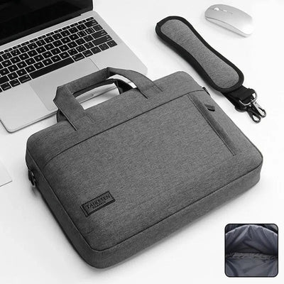 Business Laptop Bag Case Shoulder Tote Bag Notebook Bag Briefcase For 13 15 17 Inch Macbook Air Pro HP Huawei Asus Dell - Slobuy