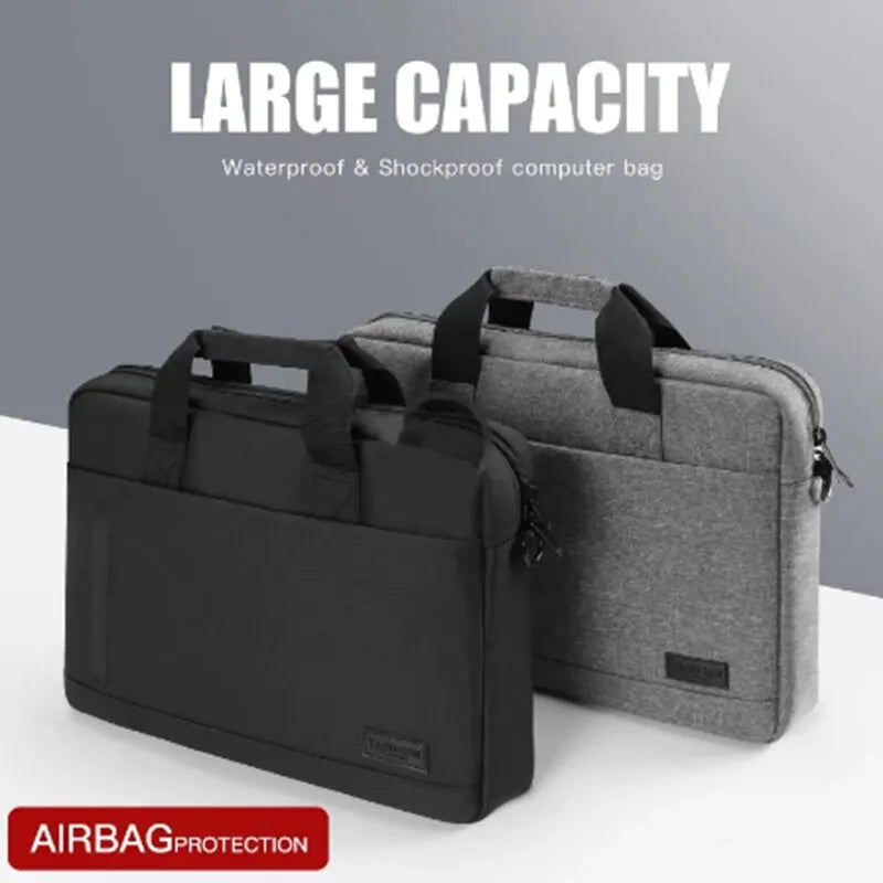 Business Laptop Bag Case Shoulder Tote Bag Notebook Bag Briefcase For 13 15 17 Inch Macbook Air Pro HP Huawei Asus Dell - Slobuy