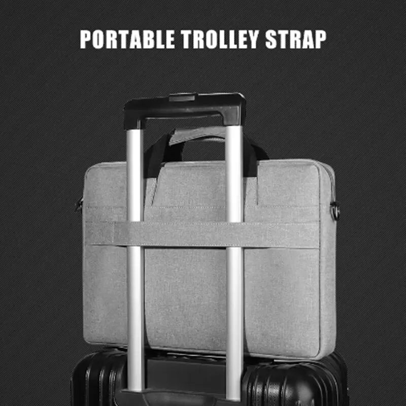 Business Laptop Bag Case Shoulder Tote Bag Notebook Bag Briefcase For 13 15 17 Inch Macbook Air Pro HP Huawei Asus Dell - Slobuy