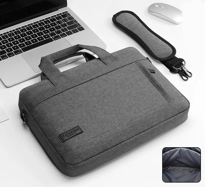 Business Laptop Bag Case Shoulder Tote Bag Notebook Bag Briefcase For 13 15 17 Inch Macbook Air Pro HP Huawei Asus Dell - Slobuy