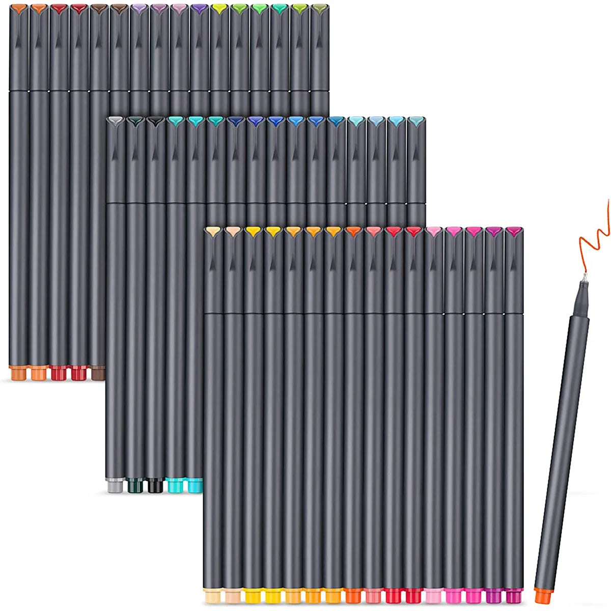 Bview Art Colored Pens Fine Point Markers Fine Tip Drawing Pens Fineliner Pen for Journaling Writing Note Art Office - Slobuy