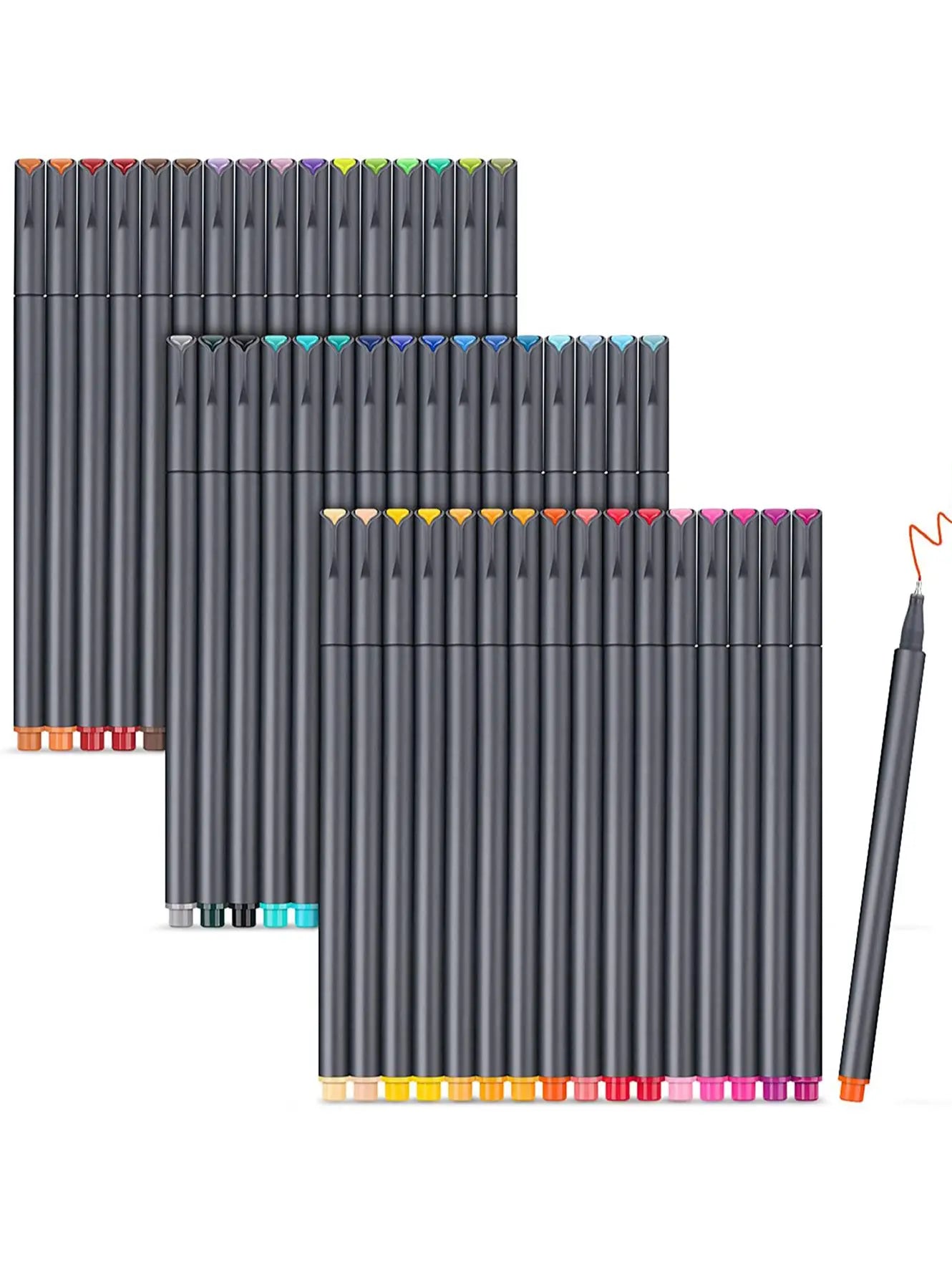 Bview Art Colored Pens Fine Point Markers Fine Tip Drawing Pens Fineliner Pen for Journaling Writing Note Art Office - Slobuy