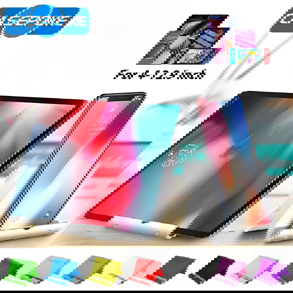 CASEPOKE Desktops Holder for Apple Samsung Xiaomi Lenovo Phone Adjustable Tablet Stand for iPad Accessories Folding Bracket - Slobuy