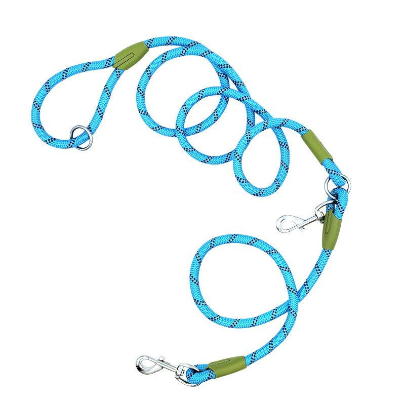 CAWAYI KENNEL Reflective Nylon Leashes Pet Dogs Chain Traction Rope Leads for Running Free Hands Rope Chain for Small Large Dogs - Slobuy