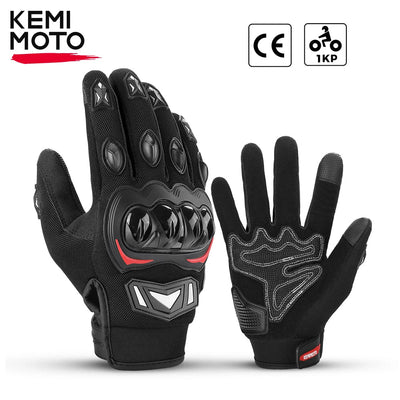 CE Motorcycle Gloves Summer Riding Gloves Hard Knuckle Touchscreen Motorbike Tactical Gloves For Dirt Bike Motocross ATV UTV - Slobuy