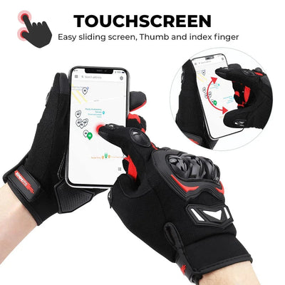 CE Motorcycle Gloves Summer Riding Gloves Hard Knuckle Touchscreen Motorbike Tactical Gloves For Dirt Bike Motocross ATV UTV - Slobuy