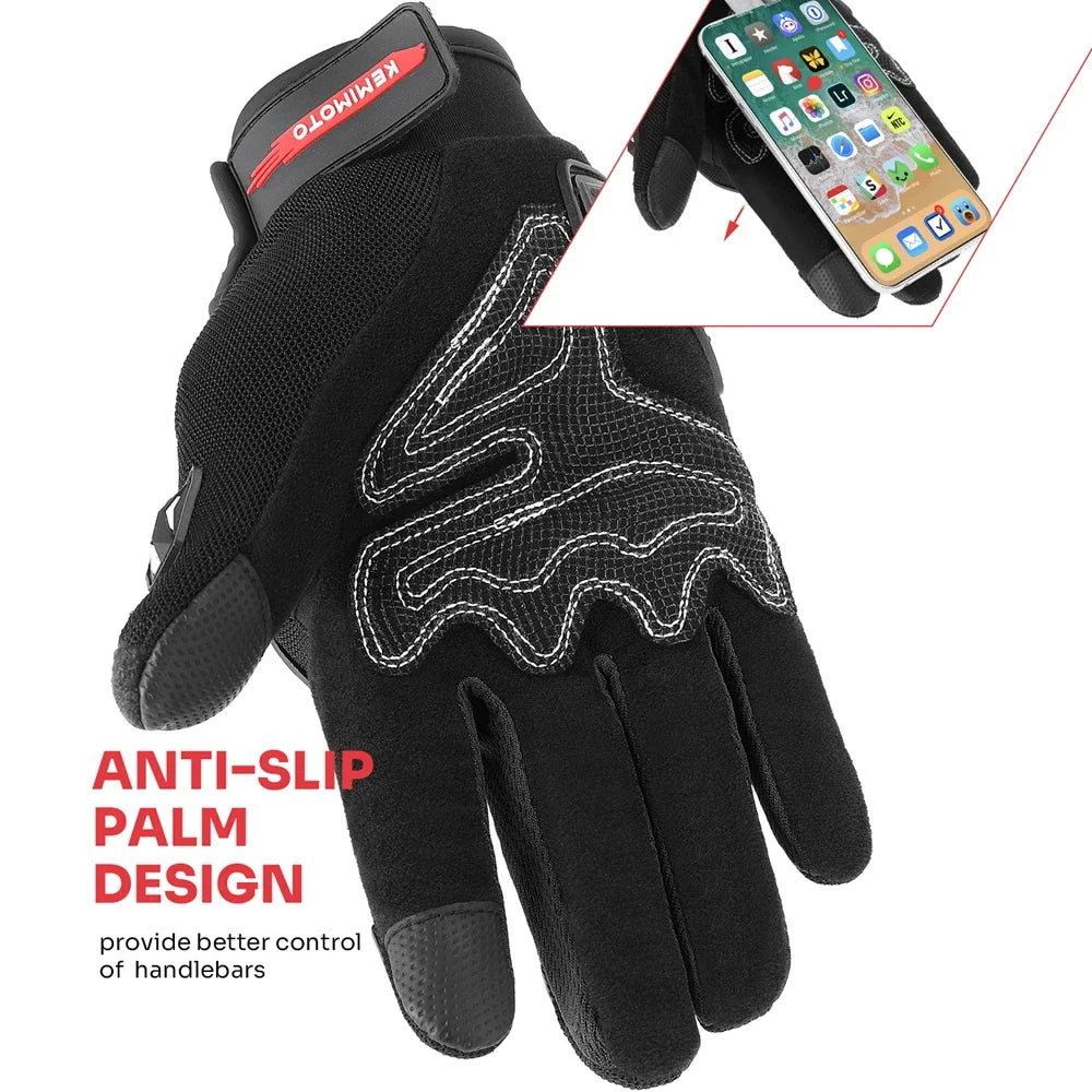 CE Motorcycle Gloves Summer Riding Gloves Hard Knuckle Touchscreen Motorbike Tactical Gloves For Dirt Bike Motocross ATV UTV - Slobuy