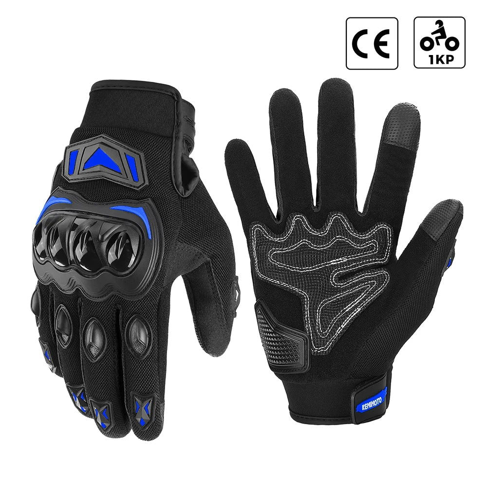 CE Motorcycle Gloves Summer Riding Gloves Hard Knuckle Touchscreen Motorbike Tactical Gloves For Dirt Bike Motocross ATV UTV - Slobuy