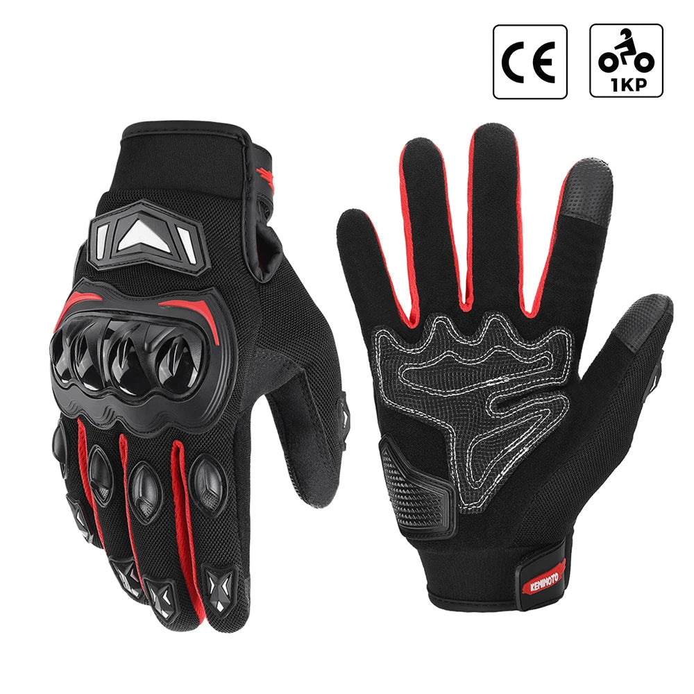 CE Motorcycle Gloves Summer Riding Gloves Hard Knuckle Touchscreen Motorbike Tactical Gloves For Dirt Bike Motocross ATV UTV - Slobuy