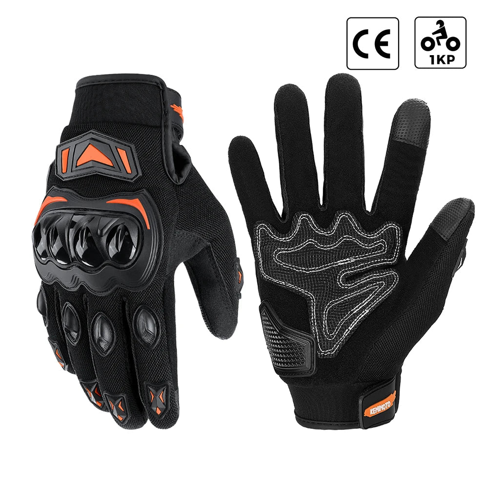 CE Motorcycle Gloves Summer Riding Gloves Hard Knuckle Touchscreen Motorbike Tactical Gloves For Dirt Bike Motocross ATV UTV - Slobuy