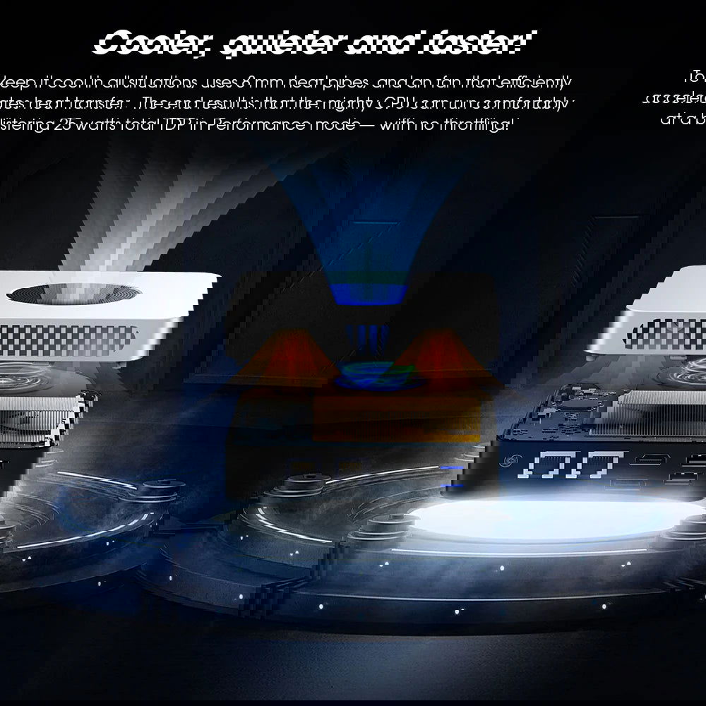 CHUWI LarkBox X Mini PC Intel N100 Game PC UHD Graphics for 12th Gen Intel Processors 12GB RAM 512GB SSD WiFi 6 Desktop Computer - Slobuy
