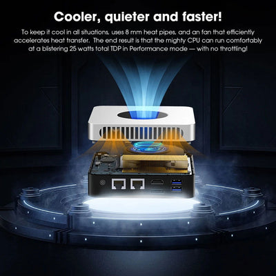CHUWI LarkBox X Mini PC Intel N100 Game PC UHD Graphics for 12th Gen Intel Processors 12GB RAM 512GB SSD WiFi 6 Desktop Computer - Slobuy