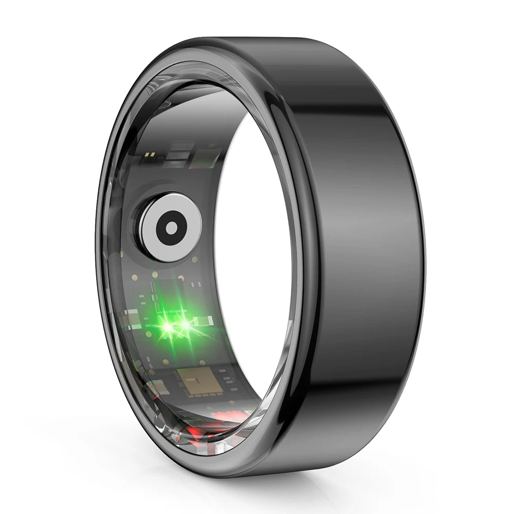 COLMI R02 Smart Ring Military Grade Titanium Steel Shell Health Monitoring IP68 & 3ATM Waterproof Multi-sport Modes - Slobuy
