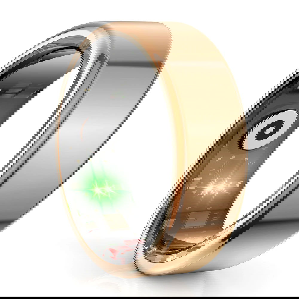COLMI R02 Smart Ring Military Grade Titanium Steel Shell Health Monitoring IP68 & 3ATM Waterproof Multi-sport Modes - Slobuy
