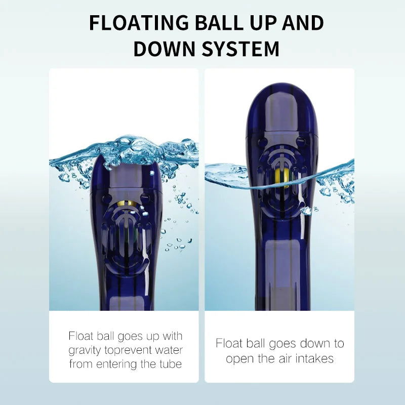 COPOZZ Professional Snorkeling Diving Mask Underwater Scuba Full Face Snorkel Mask Anti Fog Goggles for Adult Swimming Equipment - Slobuy