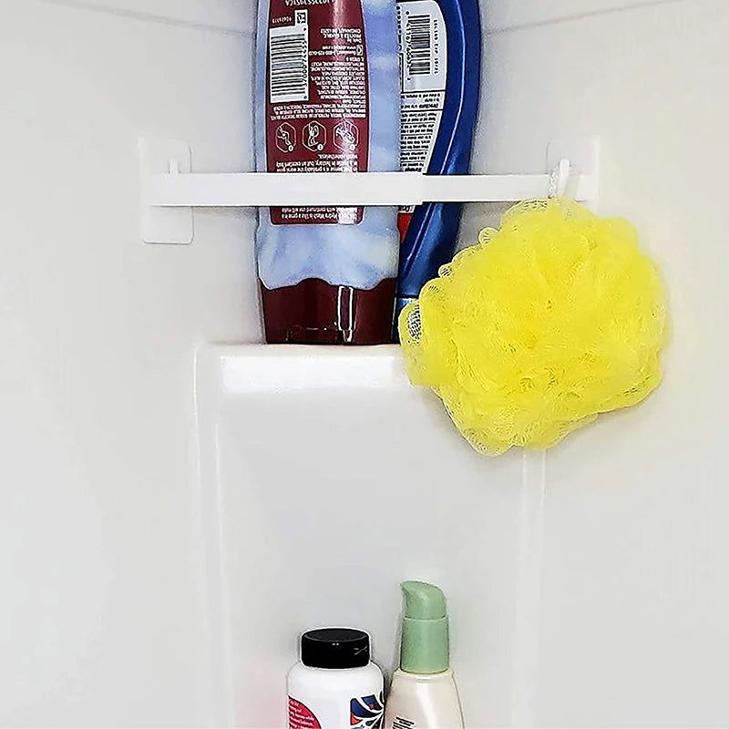 Camper Rv Travel Trailer Bathroom Shower Corner Shelf Storage Bar Protect Shower Supplies Camping Car Accessory White Sturdy - Slobuy