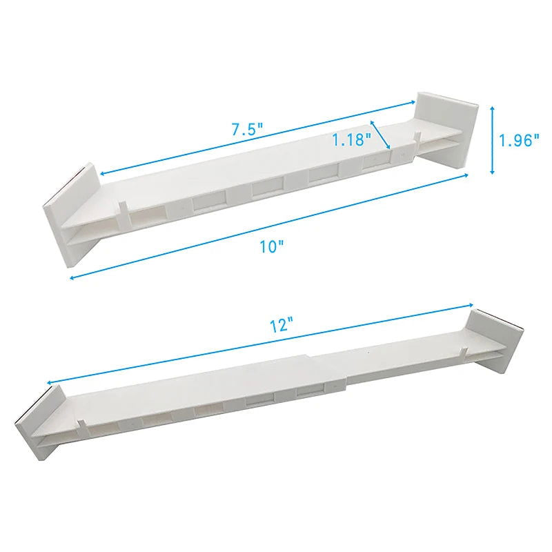 Camper Rv Travel Trailer Bathroom Shower Corner Shelf Storage Bar Protect Shower Supplies Camping Car Accessory White Sturdy - Slobuy