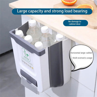 Camping Car Accessory Foldable Trash Can Large-Capacity Material Easy-to-clean For Motorhome Home Car Kitchen - Slobuy
