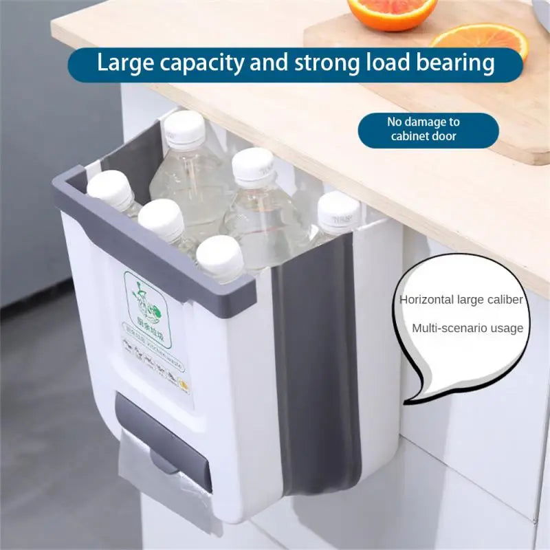 Camping Car Accessory Foldable Trash Can Large-Capacity Material Easy-to-clean For Motorhome Home Car Kitchen - Slobuy