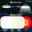 Camping Lantern Rechargeable Smart Light Bluetooth Control by Tuya APP Music Sync RGB LED Tent Lighting 13500mAh Outdoor 80W - Slobuy