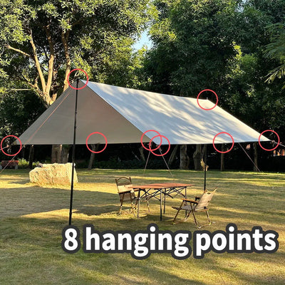 Camping Tarp Waterproof Tent Tourist Awning Shade Garden Canopy Beach Sunshade Outdoor Ultralight Sun Shelter - Slobuy
