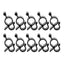 Camping Traveling Awning Hooks Clips for Caravan Camper Rope Clamp Light Hanger String Light Tent Hooks Hangers 10Pcs H9EE - Slobuy