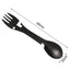 Outdoor Survival Tools 5 in 1 Camping Multi-functional EDC Kit Practical Fork Knife Spoon Bottle/Can Opener Camping Hiking Gear - Slobuy