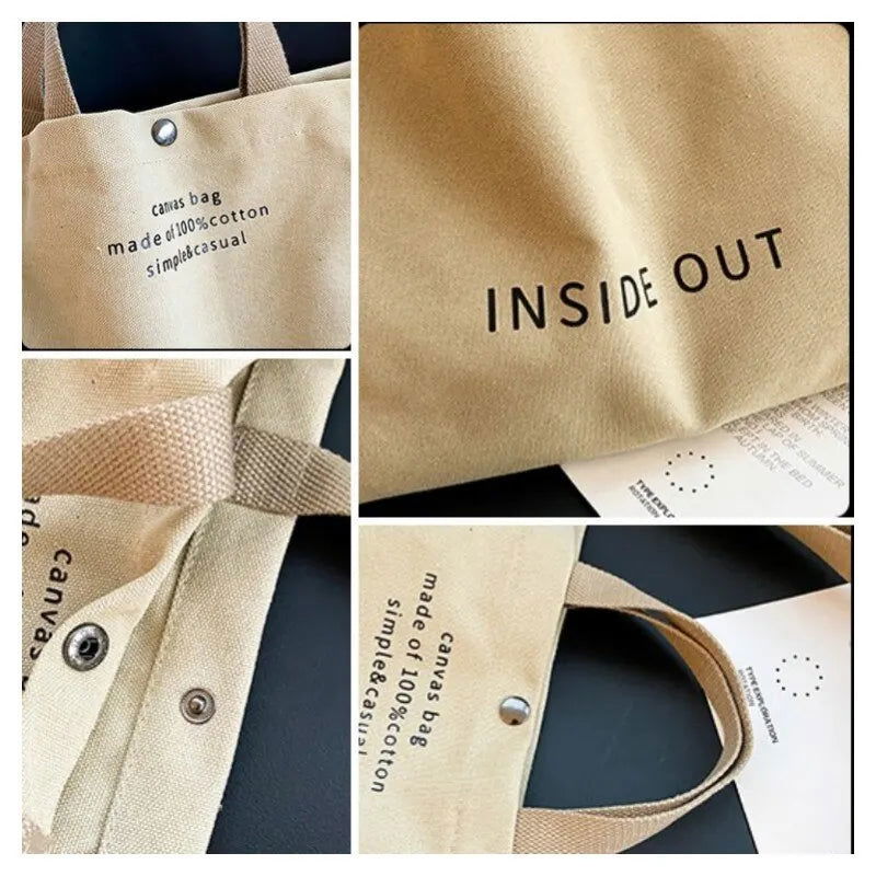 Canvas Crossbody Bags for Women Fashion Crossover Purse Cotton Shoulder Bag - Slobuy