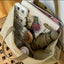 Canvas Crossbody Bags for Women Fashion Crossover Purse Cotton Shoulder Bag - Slobuy