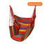 Canvas Hanging Hammock Chair Hanging Rope Swing Bed 200KG Load Bearing For Outdoor Garden Porch Beach Camping Travel no cushion - Slobuy