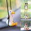 Car Accessorie Car Fragrance Gypsum Cute Anime Swing Duck Pendant Auto Rearview Mirror Ornaments Birthday Gift Auto Decoraction - Slobuy