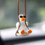 Car Accessorie Car Fragrance Gypsum Cute Anime Swing Duck Pendant Auto Rearview Mirror Ornaments Birthday Gift Auto Decoraction - Slobuy