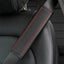 Car Accessories Seat Belt PU Leather Seat Belt Shoulder Cover Comfortable Flash Diamond Inlaid Crown Protect Seat Belt Liner - Slobuy