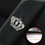 Car Accessories Seat Belt PU Leather Seat Belt Shoulder Cover Comfortable Flash Diamond Inlaid Crown Protect Seat Belt Liner - Slobuy
