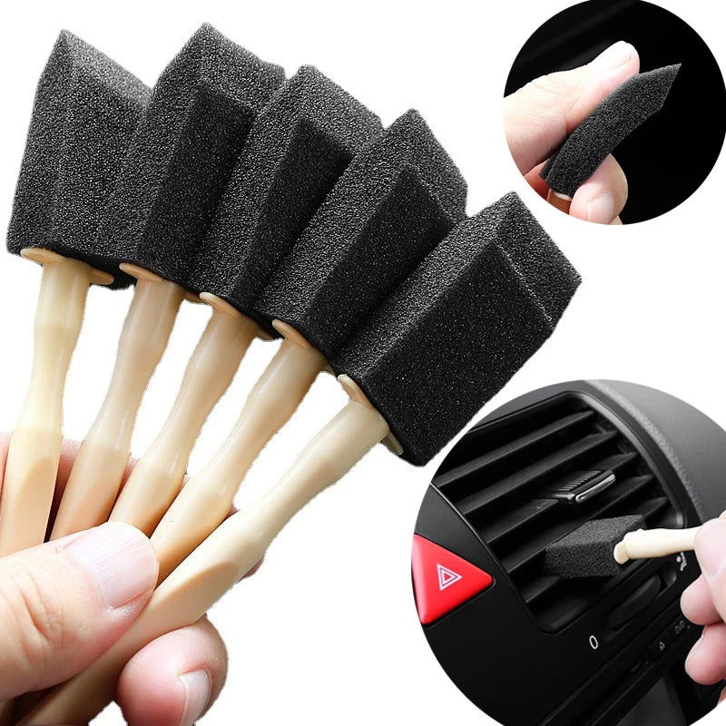 Car Air Conditioner Vent Cleaner Cleaning Brush Detailing Scrub Brush Outlet Wash Duster Dust Removal  Auto Interior Clean Tool - Slobuy