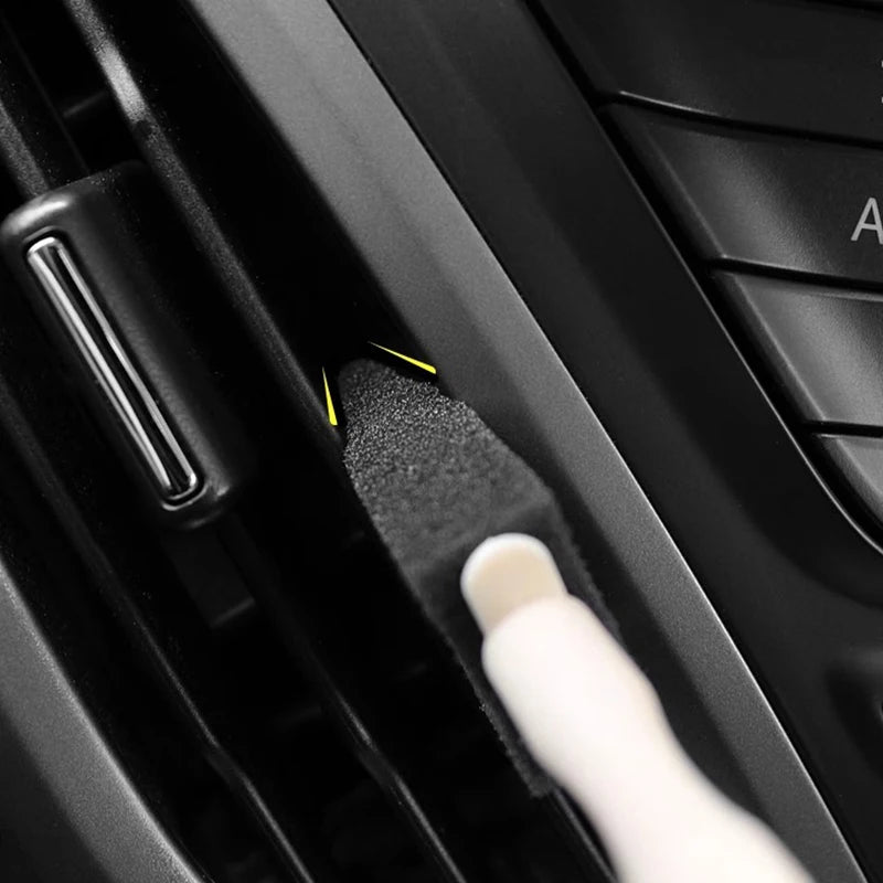 Car Air Conditioner Vent Cleaner Cleaning Brush Detailing Scrub Brush Outlet Wash Duster Dust Removal  Auto Interior Clean Tool - Slobuy