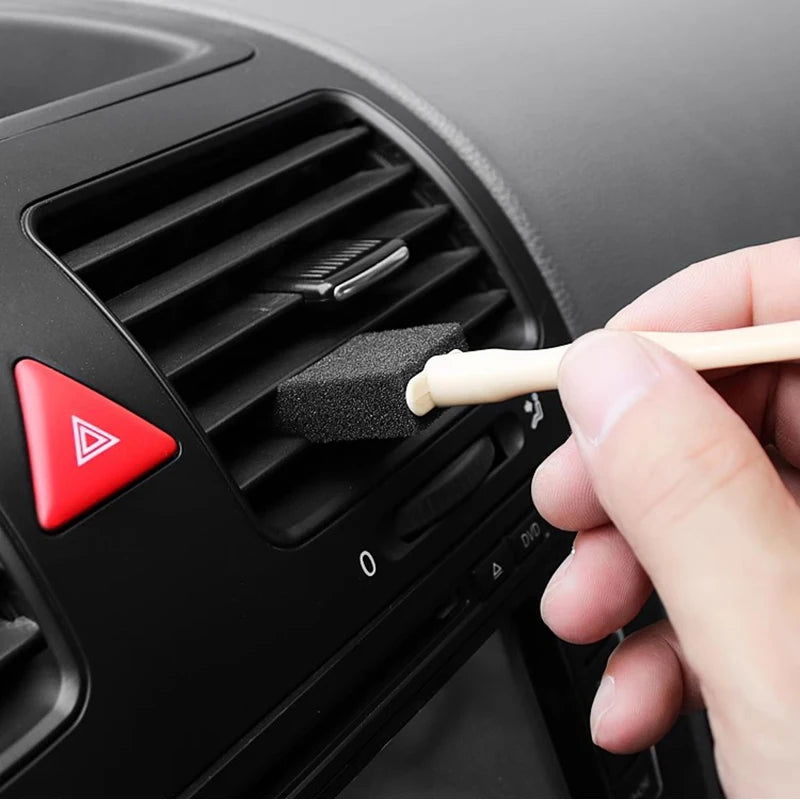 Car Air Conditioner Vent Cleaner Cleaning Brush Detailing Scrub Brush Outlet Wash Duster Dust Removal  Auto Interior Clean Tool - Slobuy