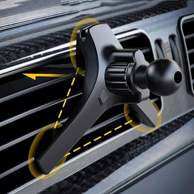 Car Air Vent Clip Cell Phone Holder Universal 17mm Ball Head Car Air Outlet Hook Clamp Accessories For Magnet Car Phone Bracket - Slobuy
