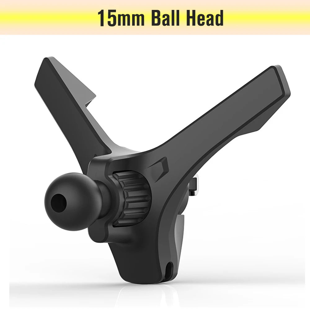 Car Air Vent Clip Cell Phone Holder Universal 17mm Ball Head Car Air Outlet Hook Clamp Accessories For Magnet Car Phone Bracket - Slobuy