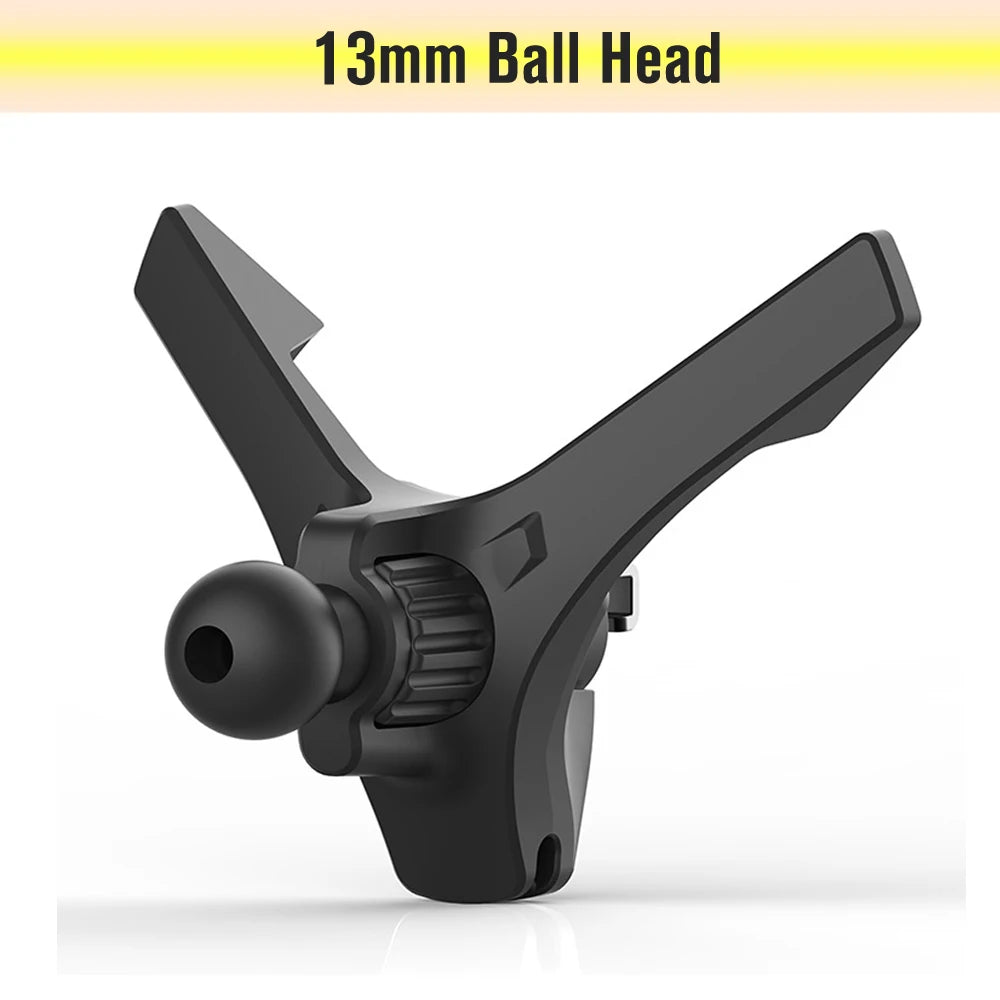 Car Air Vent Clip Cell Phone Holder Universal 17mm Ball Head Car Air Outlet Hook Clamp Accessories For Magnet Car Phone Bracket - Slobuy