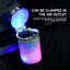 Car Ashtray With LED Light Airtight Lid Multifunctional Vehicle Cup Holder Air Vent Ashtray Trash Can Car Interior Decoration - Slobuy