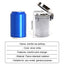 Car Ashtray With LED Light Airtight Lid Multifunctional Vehicle Cup Holder Air Vent Ashtray Trash Can Car Interior Decoration - Slobuy
