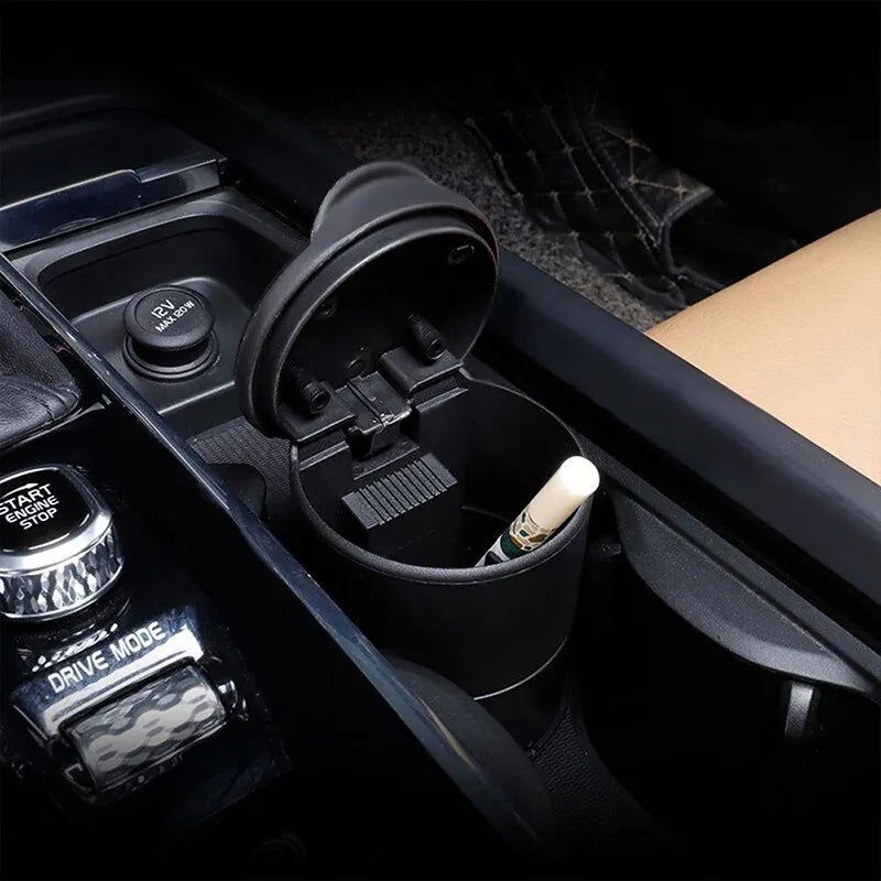 Car Ashtray with LED Light Portable Auto Ashtray Cigarette Flame Retardant Smoke Ash Holders Cup Car Interior Decor Accessories - Slobuy