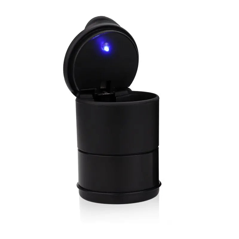 Car Ashtray with LED Light Portable Auto Ashtray Cigarette Flame Retardant Smoke Ash Holders Cup Car Interior Decor Accessories - Slobuy
