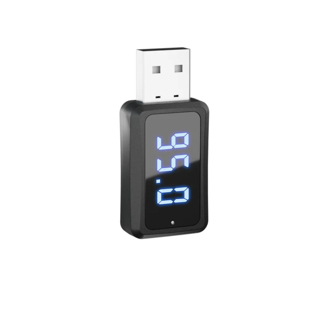Car Bluetooth 5.3 FM02 Mini USB Transmitter Receiver with LED Display Handsfree Call Car Kit Auto Wireless Audio For Fm Radio - Slobuy
