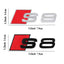 Car Body Rear Trunk ABS Badge S3 S4 S5 S6 S7 S8 Emblem Sticker Decor Accessories for Audi A4 B8 B6 B9 B7 A3 8P 8V 8L A6 C7 C6 C5 - Slobuy