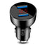Car Charger Universal Dual Usb Qc 3.0 For Mobile Phones Car Accessories Car Charger Adapter Portable Led Voltmeter Durable - Slobuy