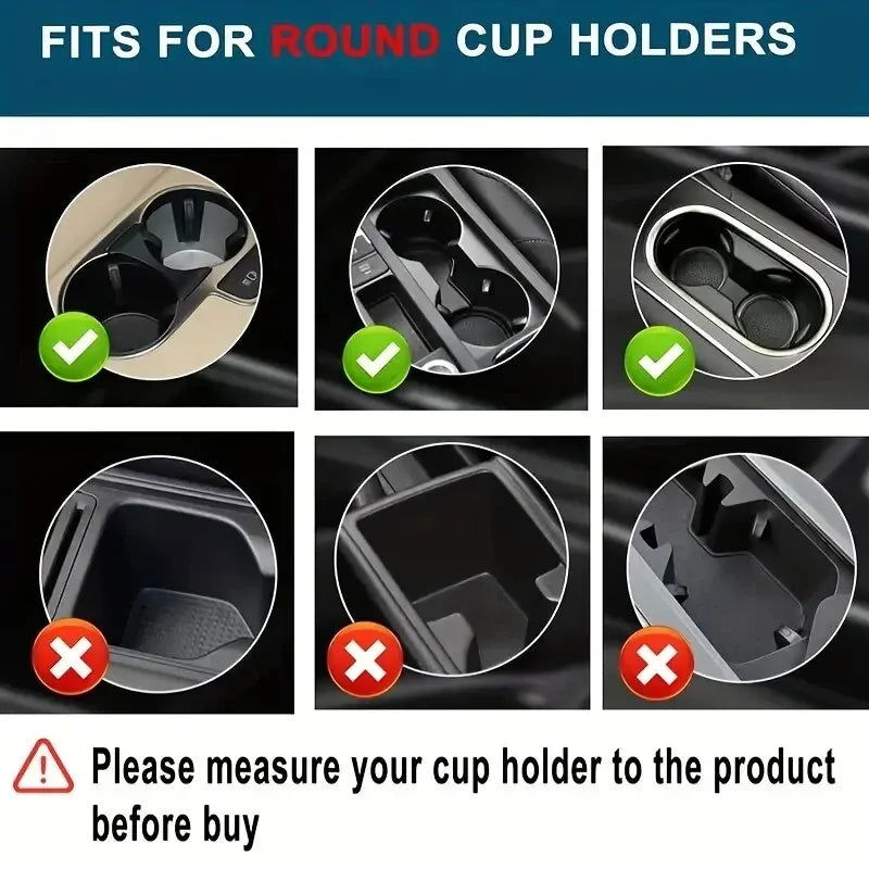 Car Cup Holder 4 In 1 Multifunction Adjustable Dual Cup Holder Expander Adapter 360 Rotating Car Cup Mount Mobile Phone Holder - Slobuy