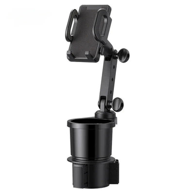 Car Cup Holder Expander with Cell Phone Mount 360 Rotation Cup Holder Expander Smartphone Mount Auto Interior Accessories - Slobuy