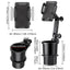 Car Cup Holder Expander with Cell Phone Mount 360 Rotation Cup Holder Expander Smartphone Mount Auto Interior Accessories - Slobuy